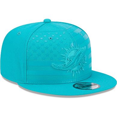 Men's New Era Aqua Miami Dolphins Independent 9FIFTY Snapback Hat