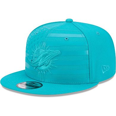 Men's New Era Aqua Miami Dolphins Independent 9FIFTY Snapback Hat