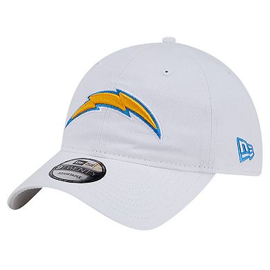 Men's New Era White Los Angeles Chargers Main 9TWENTY Adjustable Hat