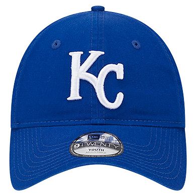 Youth New Era Royal Kansas City Royals Team Color 9TWENTY Adjustable Hat