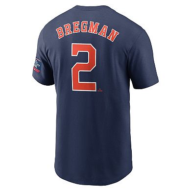 Men's Nike Alex Bregman Navy Houston Astros 2024 MLB World Tour Mexico City Series Name & Number T-Shirt