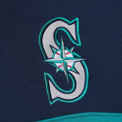 Men's Mitchell & Ness Navy Seattle Mariners Head Coach Pullover Hoodie