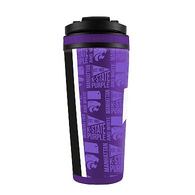 WinCraft Kansas State Wildcats 26oz. 4D Stainless Steel Ice Shaker Bottle