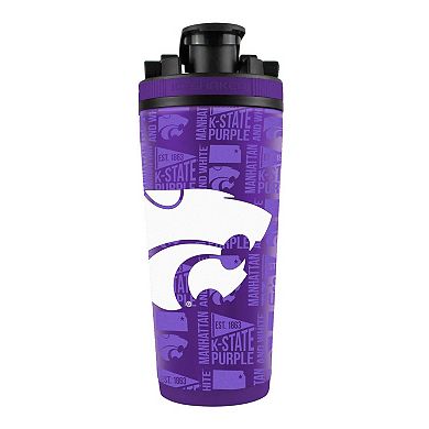 WinCraft Kansas State Wildcats 26oz. 4D Stainless Steel Ice Shaker Bottle