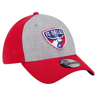 Men's New Era Gray/Red FC Dallas Throwback 39THIRTY Flex Hat