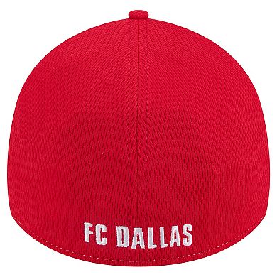 Men's New Era Gray/Red FC Dallas Throwback 39THIRTY Flex Hat