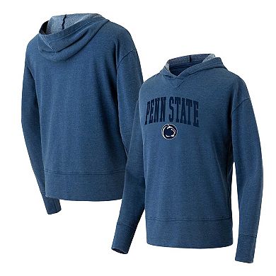 Women's Concepts Sport Navy Penn State Nittany Lions Volley Long Sleeve Hoodie T-Shirt