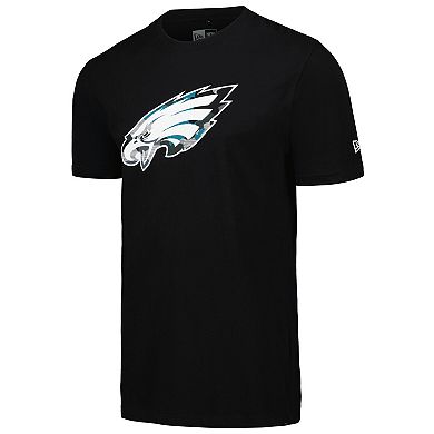 Men's New Era Black Philadelphia Eagles Camo Logo T-Shirt
