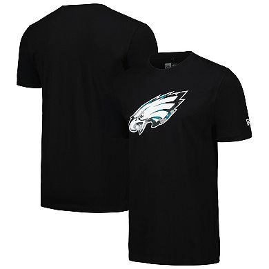 Men's New Era Black Philadelphia Eagles Camo Logo T-Shirt