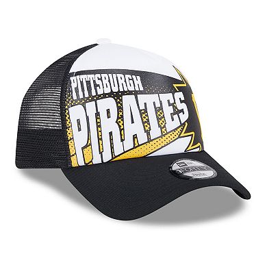 Youth New Era Black Pittsburgh Pirates Boom 9FORTY Adjustable Hat
