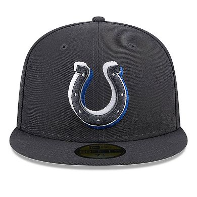 Men's New Era  Graphite Indianapolis Colts Official 2024 NFL Draft On Stage 59FIFTY Fitted Hat