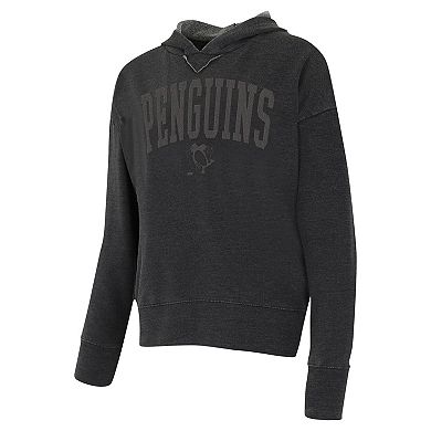 Women's Concepts Sport Charcoal Pittsburgh Penguins Volley Pullover Hoodie
