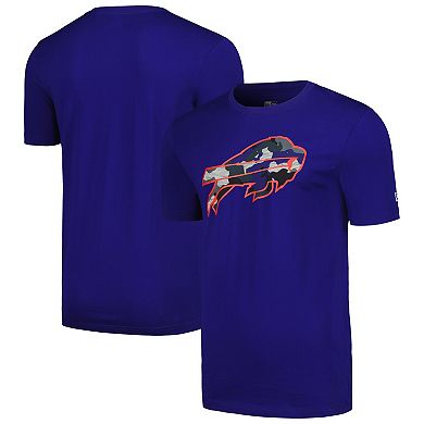 Men's New Era Royal Buffalo Bills Camo Logo T-Shirt