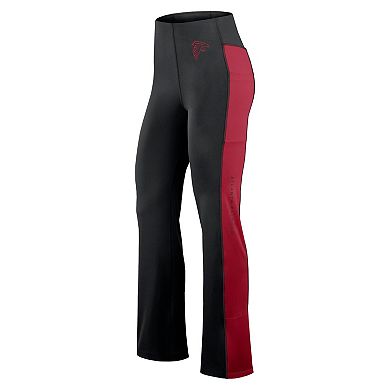 Women's Fanatics Black Atlanta Falcons Studio Fitted Flared Leggings