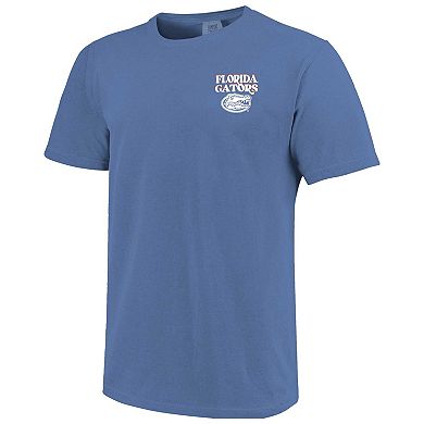 Women's Royal Florida Gators Comfort Colors Checkered Mascot T-Shirt