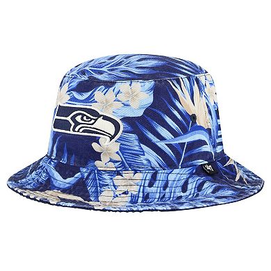 Men's '47 College Navy Seattle Seahawks Tropicalia Bucket Hat