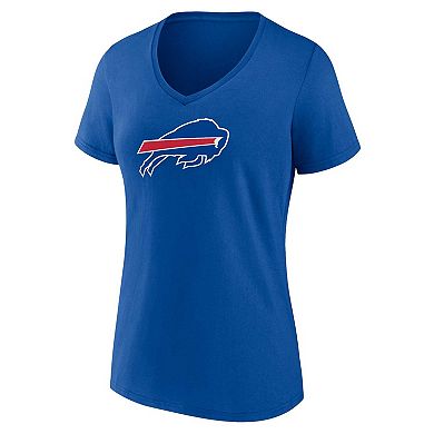 Women's Fanatics Royal Buffalo Bills Plus Size Mother's Day #1 Mom V-Neck T-Shirt