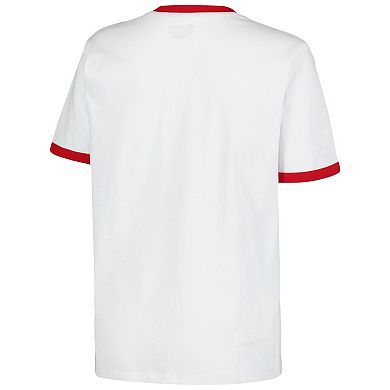 Women's New Era White Philadelphia Phillies Oversized Ringer T-Shirt