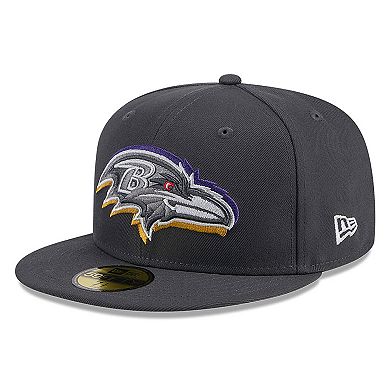 Men's New Era  Graphite Baltimore Ravens Official 2024 NFL Draft On Stage 59FIFTY Fitted Hat