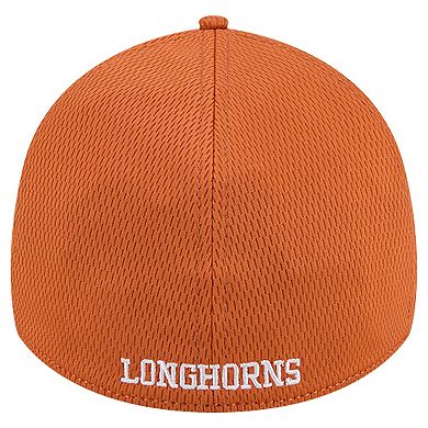 Men's New Era Heather Gray/Texas Orange Texas Longhorns Two-Tone 39THIRTY Flex Hat
