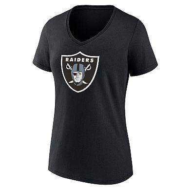 Women's Fanatics Black Las Vegas Raiders Mother's Day V-Neck T-Shirt