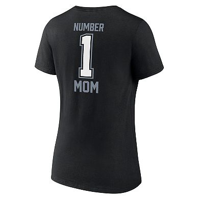 Women's Fanatics Black Las Vegas Raiders Mother's Day V-Neck T-Shirt