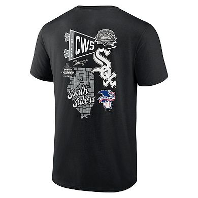 Men's Fanatics Branded Black Chicago White Sox Split Zone T-Shirt