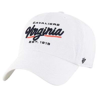 Women's '47 White Virginia Cavaliers Sidney Clean Up Adjustable Hat