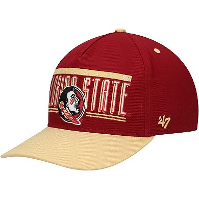 Men's '47 Garnet Florida State Seminoles Double Header Hitch Adjustable Hat