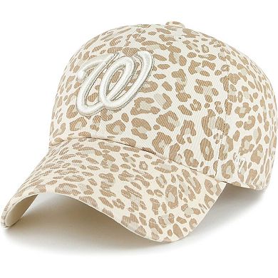 Women's '47 Natural Washington Nationals Panthera Clean Up Adjustable Hat