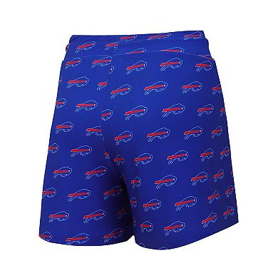 Women's Concepts Sport Buffalo Bills Gauge Allover Print Cropped Tank Top & Shorts Sleep Set