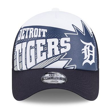 Youth New Era Navy Detroit Tigers Boom 9FORTY Adjustable Hat