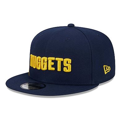 Men's New Era Navy Denver Nuggets Side Logo 9FIFTY Snapback Hat