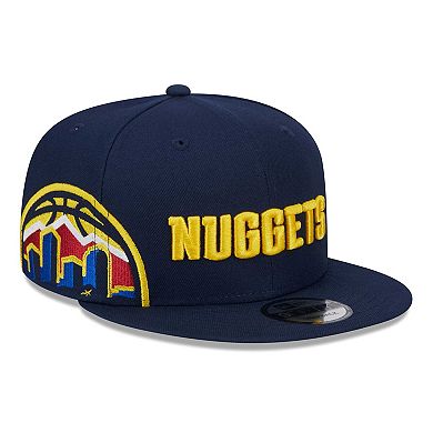 Men's New Era Navy Denver Nuggets Side Logo 9FIFTY Snapback Hat