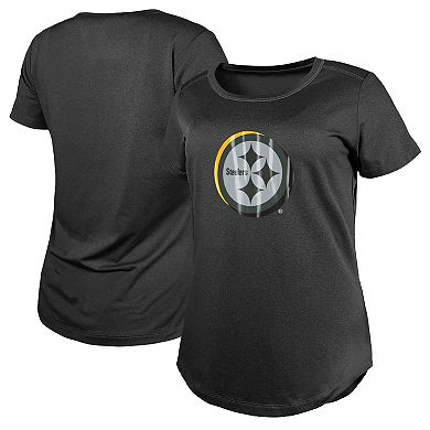 Women's New Era  Charcoal Pittsburgh Steelers 2024 NFL Draft T-Shirt