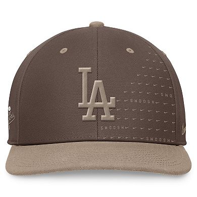 Men's Nike Brown Los Angeles Dodgers Statement Ironstone Pro Performance Snapback Hat