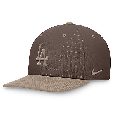 Men's Nike Brown Los Angeles Dodgers Statement Ironstone Pro Performance Snapback Hat