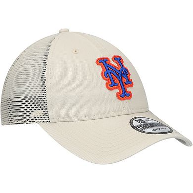 Men's New Era Stone New York Mets Game Day 9TWENTY Adjustable Trucker Hat