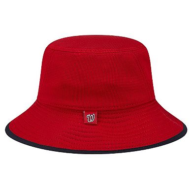Men's New Era Red Washington Nationals Game Day Bucket Hat