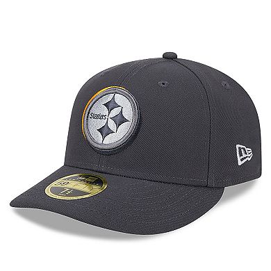 Men's New Era  Graphite Pittsburgh Steelers 2024 NFL Draft Low Profile 59FIFTY Fitted Hat