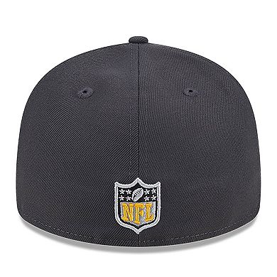 Men's New Era  Graphite Pittsburgh Steelers 2024 NFL Draft Low Profile 59FIFTY Fitted Hat