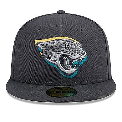 Men's New Era  Graphite Jacksonville Jaguars Official 2024 NFL Draft On Stage 59FIFTY Fitted Hat