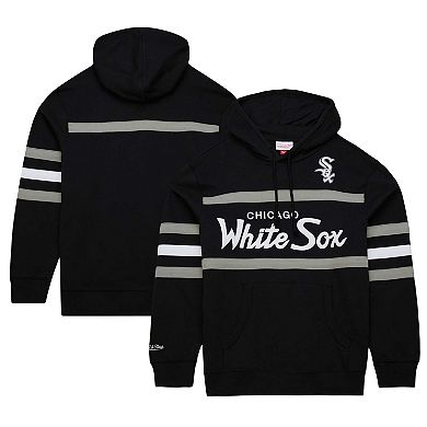 Men's Mitchell & Ness Black Chicago White Sox Head Coach Pullover Hoodie
