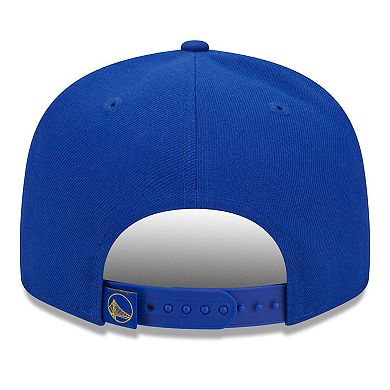 Men's New Era Royal Golden State Warriors Side Logo 9FIFTY Snapback Hat