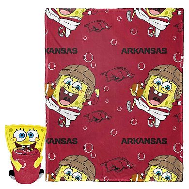 The Northwest Group Arkansas Razorbacks Spongebob Squarepants Hugger Blanket