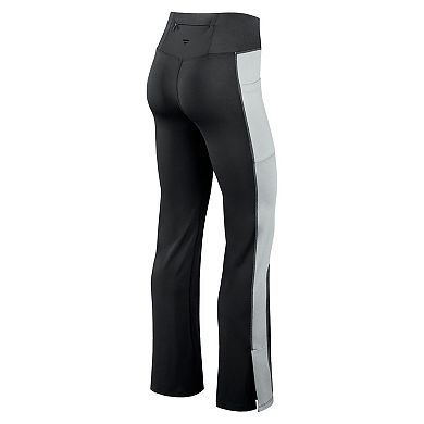 Women's Fanatics Black Las Vegas Raiders Studio Fitted Flared Leggings