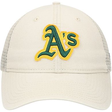 Men's New Era Stone Oakland Athletics Game Day 9TWENTY Adjustable Trucker Hat