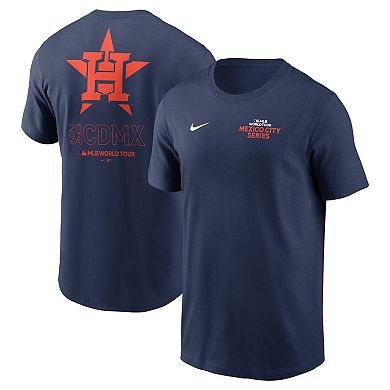 Men's Nike Navy Houston Astros 2024 MLB World Tour Mexico City Series T-Shirt