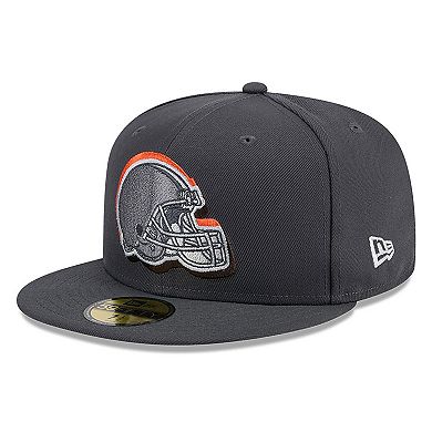 Men's New Era  Graphite Cleveland Browns Official 2024 NFL Draft On Stage 59FIFTY Fitted Hat