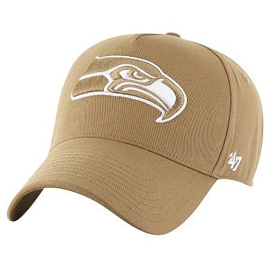 Men's '47 Tan Seattle Seahawks Ballpark MVP Adjustable Hat